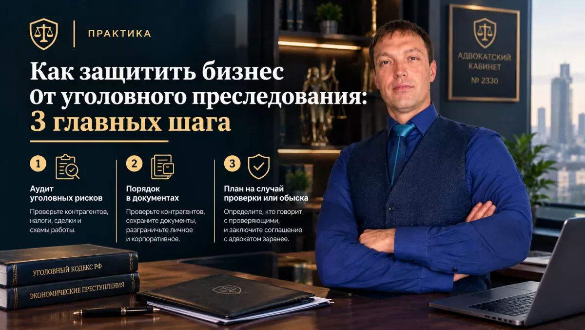 Как защитить бизнес от уголовного преследования: 3 главных шага